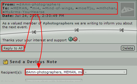 <b>replyALL</b> adds a Screenshot of replyALL
